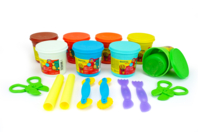 Maxi Modeling Kit - 8 Modeling Clays + Accessories - 1 - Baby modeling dough - 10doigts.com - Baby modeling dough - 10doigts.fr