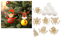 Christmas Character Kit to Make - 6 Pieces - 1 - Christmas Creative Kits for Children - 10doigts.com - Christmas Creative Kits for Children - 10doigts.fr