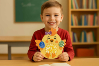 Weaving Chickens Kit - 6 Pieces - 1 - Easter Craft Kits - 10doigts.com - Easter Craft Kits - 10doigts.fr