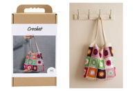 Crochet Kit - Granny Square Bag - 1 - Sewing Kits - 10doigts.com - Sewing Kits - 10doigts.fr