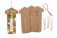 Wooden House Thermometers Kit - 4 Pieces - 1 - Wooden Objects for the Home - 10doigts.com - Wooden Objects for the Home - 10doigts.fr