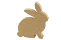 Wooden Rabbit Silhouette for Decoration - 1 - Easter Decor Supports - 10doigts.com - Easter Decor Supports - 10doigts.fr