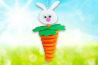 Rabbit-Carrot Mobile - 1 - Easter Craft Kits - 10doigts.com - Easter Craft Kits - 10doigts.fr
