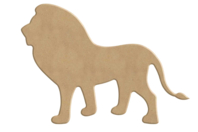 Wooden Lion to Decorate - 1 - Wooden Animals - 10doigts.com - Wooden Animals - 10doigts.fr