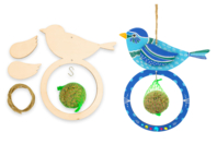 Bird Feeders + Fat Balls - 6 pcs - 1 - Wooden Birdhouses and Feeders - 10doigts.com - Wooden Birdhouses and Feeders - 10doigts.fr