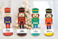 Marcapáginas casse-noisettes - 4 unidads - Decoraciones de Navidad de madera - 10doigts.fr