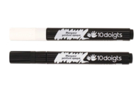 Opaque Paint Marker - White and Black - 1 - Paint Markers - 10doigts.com - Paint Markers - 10doigts.fr