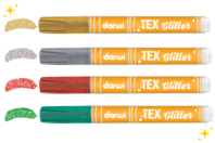 Textile Paint Marker - Glitter Colors - 1 - Fabric Paints and Markers - 10doigts.com - Fabric Paints and Markers - 10doigts.fr