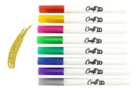 Glitter Markers - 8 Colors - 1 - Glitter Paints and Markers - 10doigts.com - Glitter Paints and Markers - 10doigts.fr