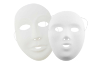 Máscaras blancas para decorar - Tamaños a elegir - Máscaras creativas para niños - 10doigts.fr