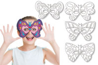 Butterfly Coloring Masks - 4 Designs - 0 - Creative Masks for Kids - 10doigts.com - Creative Masks for Kids - 10doigts.fr