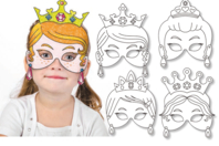 Coloring Masks - Princesses - 4 Designs - 0 - Creative Masks for Kids - 10doigts.com - Creative Masks for Kids - 10doigts.fr