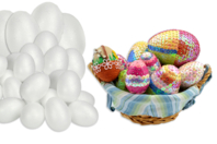 maxi assortiment huevo poliestireno - Figuras de poliestireno Fiesta para decorar - 10doigts.fr
