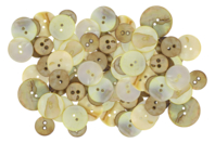 Mother of Pearl Buttons - 15 Pieces - 1 - Buttons - 10doigts.com - Buttons - 10doigts.fr