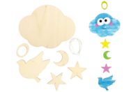 Wooden Sky Mobile to Assemble - 1 - Wooden Decorative Suspensions - 10doigts.com - Wooden Decorative Suspensions - 10doigts.fr