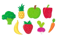 motivos de frutas de madera - Deco de madera pintada - 10doigts.fr