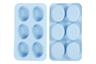 Silicone Mold - 6 Oval Shapes - 1 - Soap Molds and Accessories - 10doigts.com - Soap Molds and Accessories - 10doigts.fr