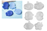 Plastic Molds, Ocean Theme - 6 Pieces - 1 - Molds for plaster, soap, concrete ... - 10doigts.com - Molds for plaster, soap, concrete ... - 10doigts.fr