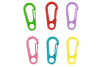 Colored Metal Carabiners - 6 Pieces - 1 - Keychains - 10doigts.com - Keychains - 10doigts.fr