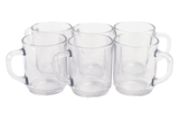 Glass Mugs 24 cl - 6 Pieces - 1 - Glass Supports - 10doigts.com - Glass Supports - 10doigts.fr