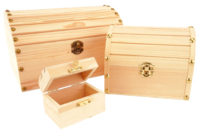Wooden Pirate Chests - 1 - Wooden Boxes - 10doigts.com - Wooden Boxes - 10doigts.fr