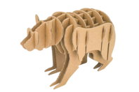 Cardboard Bear to Assemble - 1 - Cardboard Models - 10doigts.com - Cardboard Models - 10doigts.fr