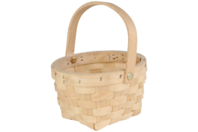 Round Basket Made from Braided Wood Chips - 0 - Wooden Baskets - 10doigts.com - Wooden Baskets - 10doigts.fr