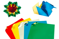 Metallic Origami Paper, Square Format - 50 Sheets - 1 - Metallic, Glitter Paper - 10doigts.com - Metallic, Glitter Paper - 10doigts.fr