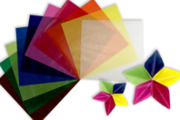 Papel de origami translúcido - Papel Origami - 10doigts.fr