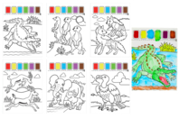 pintura cocodrilo - Pintura acuarela - 10doigts.fr