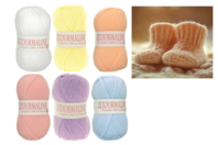 Pelote de hilo layette "Tourmaline" - Hilo para tejer - 10doigts.fr