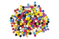 Abalorios de madera multicolor, 1 cm - 200 unidads - Abalorios Madera - 10doigts.fr