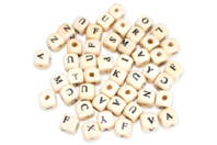 Wooden Alphabet Beads - 100 Beads - 1 - Message Jewelry - 10doigts.com - Message Jewelry - 10doigts.fr