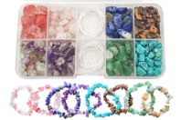 Stone Bead Set - 8 Colors - 1 - Natural Beads - 10doigts.com - Natural Beads - 10doigts.fr
