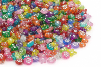 Fancy Beads "Diamonds" - 750 Beads - 1 - Transparent Colored Beads - 10doigts.com - Transparent Colored Beads - 10doigts.fr