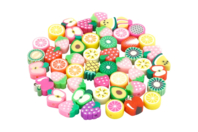 Abalorios de pasta polimérica frutas - 50 abalorios - Perlas de pasta polimérica - 10doigts.fr