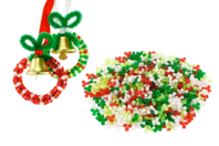Abalorios trípode de Navidad - 500 unidads - Pequeñas decoraciones de Navidad - 10doigts.fr