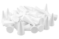 Small Styrofoam Cones - 11 cm - 1 - Decorative Shapes - Styrofoam - 10doigts.com - Decorative Shapes - Styrofoam - 10doigts.fr