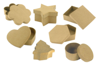 cajitas de papel maché  - Cajas y cestas de cartón - 10doigts.fr
