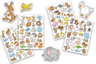 Funny Animal Stickers - 50 pcs - 1 - Animal Stickers - 10doigts.com - Animal Stickers - 10doigts.fr