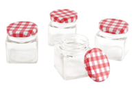 Glass Jam Jars - 4 Pieces - 1 - Glass Supports - 10doigts.com - Glass Supports - 10doigts.fr