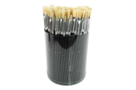 Pinceles de pelo de cerda de cerdo - Tubo de 144 pinceles - Pinceles brochas - 10doigts.fr