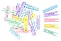 Pinzas pastel - Pinzas de madera - 10doigts.fr