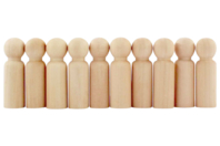 peones alargados de madera - Juegos y Juguetes de Madera - 10doigts.fr