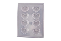 Heart Shaped Mold with 8 Cavities - 1 - Molds for plaster, soap, concrete ... - 10doigts.com - Molds for plaster, soap, concrete ... - 10doigts.fr