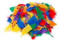 plumas coloridas 1000 unidads - Plumas decorativas - 10doigts.fr