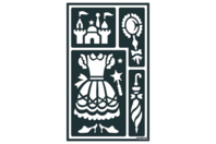 Removable Adhesive Stencils "Princess" - 0 - Adhesive Stencils - 10doigts.com - Adhesive Stencils - 10doigts.fr