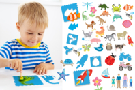 Maxi pack of 46 stencils - 7 assorted themes - 1 - Kids Stencils - 10doigts.com - Kids Stencils - 10doigts.fr