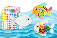 peces gomets - Kits creativos de Pascua - 10doigts.fr