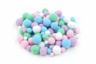 Pompones colores pastel - Set de 120 - Pompones para manualidades creativas - 10doigts.fr